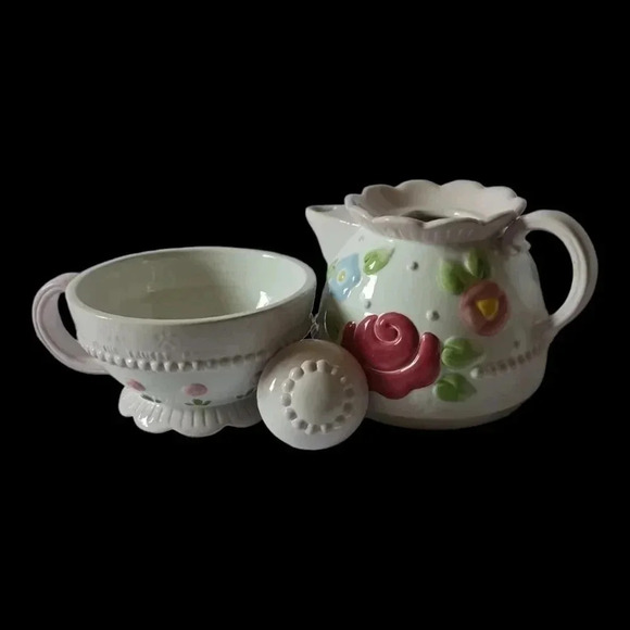 Michel roses  tea set colorful - Picture 9 of 11
